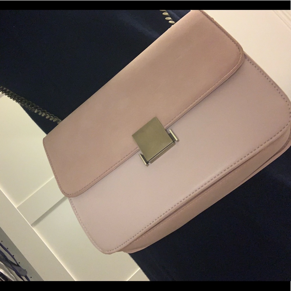 Crossbody- rose color Vegan Leather